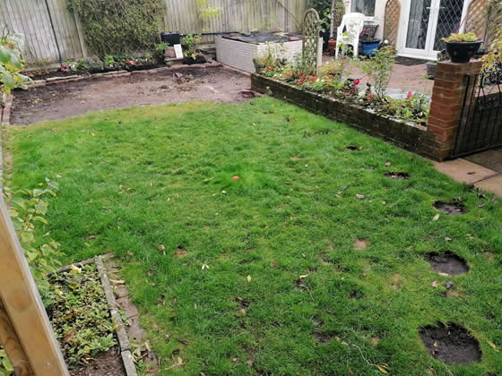 Recent lawn turfing Dorset, Wiltshire and Hampshire
